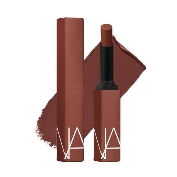NARS- POWERMATTE LIPSTICK-  105 NO SATISFACTION - Deep auburn br - Picture 7 of 8